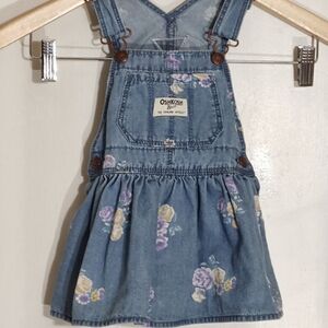 OshKosh B'gosh Blue Floral Kids Denim Dress